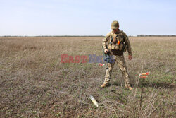 Ukraińcy testują bezzałogowy system do wykrywania min