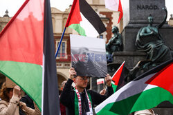 Demonstracja solidarności z Palestyną w Krakowie