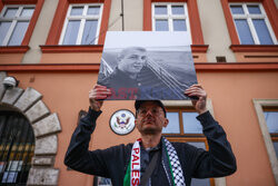 Demonstracja solidarności z Palestyną w Krakowie