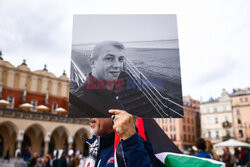 Demonstracja solidarności z Palestyną w Krakowie