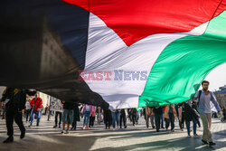 Demonstracja solidarności z Palestyną w Krakowie