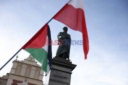 Demonstracja solidarności z Palestyną w Krakowie