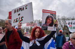 Demonstracje zwolenników Izraela i Palestyny w Londynie