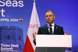 Prezydent Duda na szczycie Inicjatywy Trójmorza w Wilnie