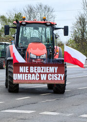 Protest rolników w Łodzi