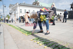 Tulipany dla Marii Kaczynskiej