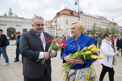 Tulipany dla Marii Kaczynskiej