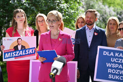 Krakowianki wspierają Aleksandra Miszalskiego - konferencja