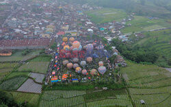 Festiwal balonów w Indonezji