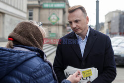 Konferencja Łukasza Gibały w Krakowie