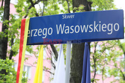 Uroczystość nadania skwerowi imienia Jerzego Wasowskiego