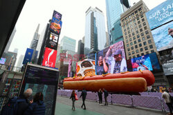 Wielki hot dog na Times Square