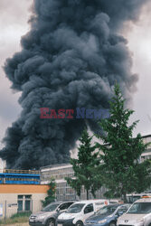 Pożar składowiska odpadów w Siemianowicach Śląskich