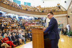 Wykład marszałka Szymona Hołowni na SGH