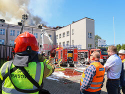 Pożar liceum w Grodzisku Mazowieckim