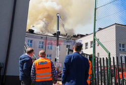 Pożar liceum w Grodzisku Mazowieckim