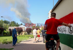 Pożar liceum w Grodzisku Mazowieckim