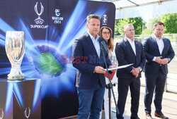 UEFA Super Cup 2024 Warsaw - konferencja prasowa