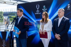 UEFA Super Cup 2024 Warsaw - konferencja prasowa