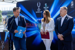 UEFA Super Cup 2024 Warsaw - konferencja prasowa