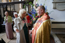Królowa Kamila z wizytą w kościele w Rye
