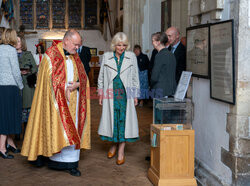 Królowa Kamila z wizytą w kościele w Rye