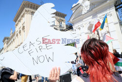 Propalestyński protest przed UW