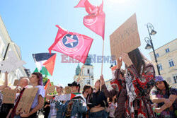 Propalestyński protest przed UW