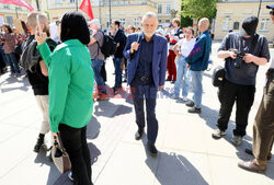 Propalestyński protest przed UW