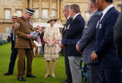 Księżniczka Anna podczas corocznego przyjęcia w ogrodzie pałacu Buckingham