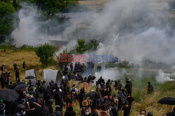 Protest przeciwko projektowi autostrady A69 we Francji