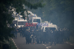 Protest przeciwko projektowi autostrady A69 we Francji