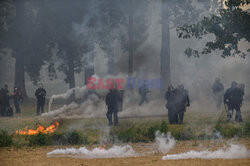 Protest przeciwko projektowi autostrady A69 we Francji