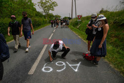 Protest przeciwko projektowi autostrady A69 we Francji