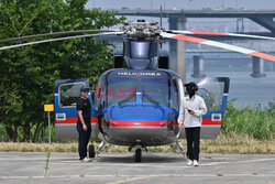 Taksówka helikopter w Seulu