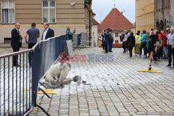 Mężczyzna podpalił się na placu św. Marka w Zagrzebiu