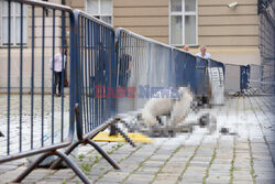 Mężczyzna podpalił się na placu św. Marka w Zagrzebiu