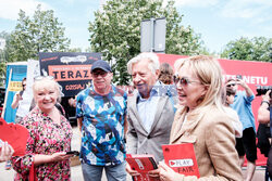 Protest twórców filmowych przed Sejmem ws. tantiem