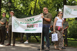 Ogólnopolski protest leśników