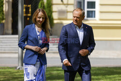 Konferencja premiera i ministry pracy, rodziny i polityki społecznej