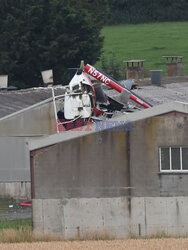 Helikopter spadł na budynek w Irlandii