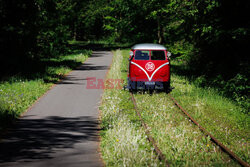 Szynowy Volkswagen Bulli z 1955 roku