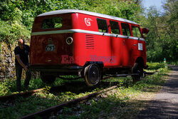 Szynowy Volkswagen Bulli z 1955 roku