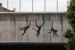 Kolejne murale przypisywane Banksy'emu