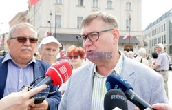 Protest katechetów w Warszawie