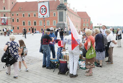 Protest katechetów w Warszawie