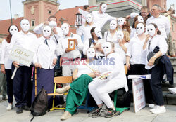 Protest katechetów w Warszawie