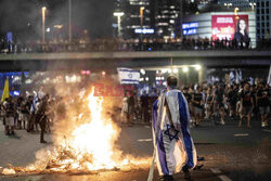 Protesty przeciwko Netanyahu w Tel Awiwie