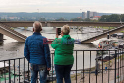 Zawaliła się część mostu w centrum Drezna