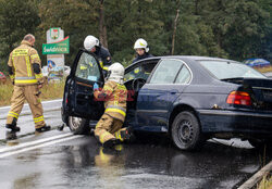 Wypadek na DK27 pod ZIeloną Górą